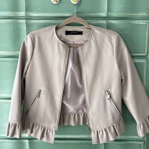 Zara faux leather jacket